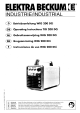 Elektra Beckum WIG 200 DCi Operating Instructions Manual