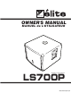 YORKVILLE Elite ES700P Owner's Manual