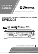 Emerson EWD2203 Owner's Manual