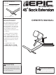 Epic Strength 45º Back Extension Owner's Manual