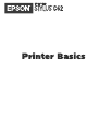 Epson C11C484001 - Stylus C62 Color Inkjet Printer Printer Basics Manual