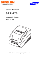 Samsung SRP-275 User Manual