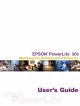 Epson PowerLite 30c User Manual