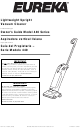 Eureka 440 Series Owner's Manual