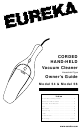 Eureka 54 Owner's Manual