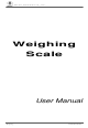 Excell Weighing Scale User Manual