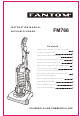 Fantom VACUUM CLEANER FM766 Instruction Manual
