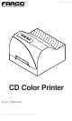 Fargo CD Color Printer User Manual