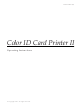 FARGO Electronics Color ID Card Printer II Operating Instructions Manual