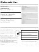 Fedders A3DH30B2A Installation And Operation Manual