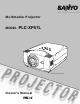 Sanyo PLC-XP57L Owner's Manual