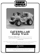 Fisher-Price CATERPILLAR 78656 Owner's Manual & Assembly Instructions