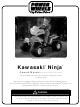 Fisher-Price KAWASAKI NINJA POWER WHEELS 74750 Owner's Manual & Assembly Instructions