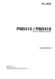 Fluke PM5418 User Manual