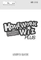 Franklin HW-216 User Manual