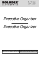 Rolodex Executive Organizer RF-512a Gebruikershandleiding