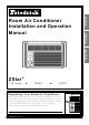 Friedrich ZStar ZQ05 Installation And Operation Manual