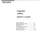 Frigidaire Washer Owner's Manual