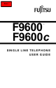 Fujitsu F9600 F9600c User Manual
