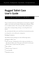 Fujitsu Rugged Tablet Case User Manual