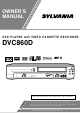 Sylvania DVC860D Owner's Manual