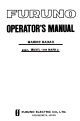 Furuno 1761 MARK-3 Operator's Manual