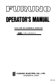 Furuno CSH-5 MARK-2 Operator's Manual