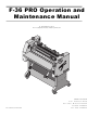 GBC F-36 Operating And Maintenance Manual
