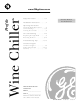 GE Profile Wine Chiller Owner's Manual