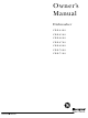 GE Monogram ZBD6400 Owner's Manual