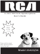 RCA 25423 User Manual