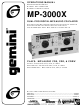 Gemini MP-3000X Operation Manual