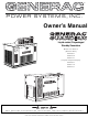 Generac Power Systems Guardian 004188-1 Owner's Manual