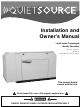 Generac Power Systems Quietsource 004917-2 Owner's Manual