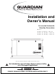 Generac Power Systems 04758-2, 04759-2, 04760-2 Installation And Owner's Manual