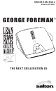 George Foreman GRP90WG Owner's Manual