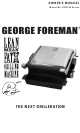 George Foreman GRP100 Series Owner's Manual