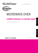 Goldstar MVH1615WW Owner's Manual & Cooking Manual