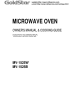 Goldstar MV-1525W Owner's Manual & Cooking Manual