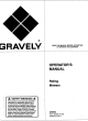 Gravely 205640 Operator's Manual