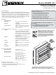 Greenheck Stainless Steel 3V Blade SSSMD-201 Specification Sheet