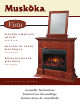 Muskoka Vista Electric Fireplace Mantel MM281MCH Assembly Instructions Manual