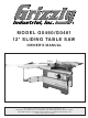 Grizzly G0460 Owner's Manual