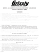 Grizzly H6548 Instructions