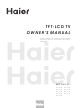 Haier HL40B Owner's Manual