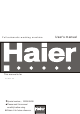 Haier XQB50-68 User Manual