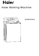 Haier HWM90DD User Manual
