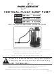 Pacific hydrostar 95591 - .75 HP Set Up And Operating Instructions Manual
