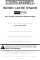 Central Machinery 46407 Set Up And Operating Instructions Manual