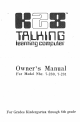 Tiger Electronics K28 Talking Learning Computer 7-230 Owner's Manual